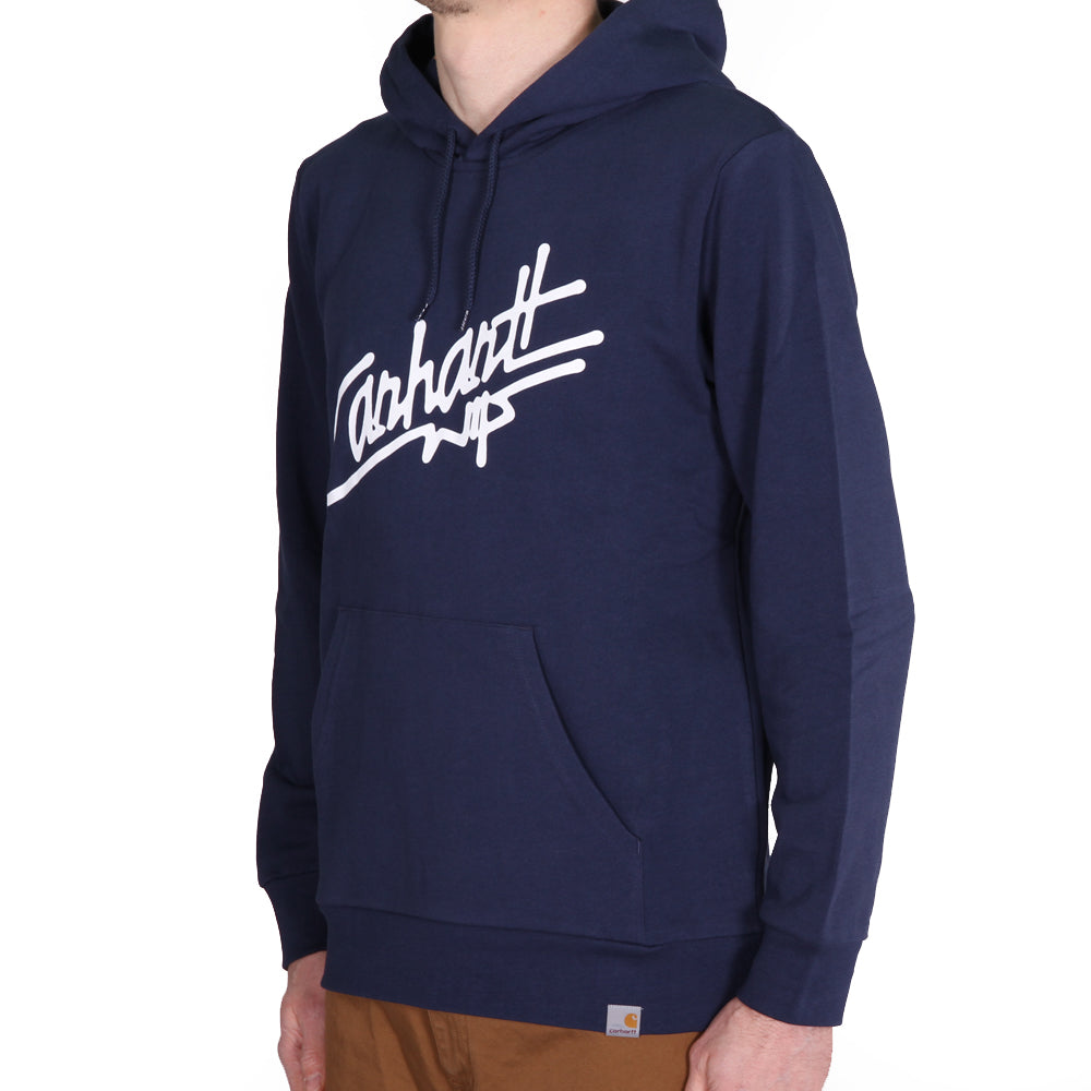 Carhartt WIP Hooded Locals Sweat Blue White