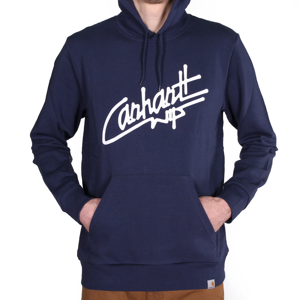 Carhartt WIP Hooded Locals Sweat Blue White