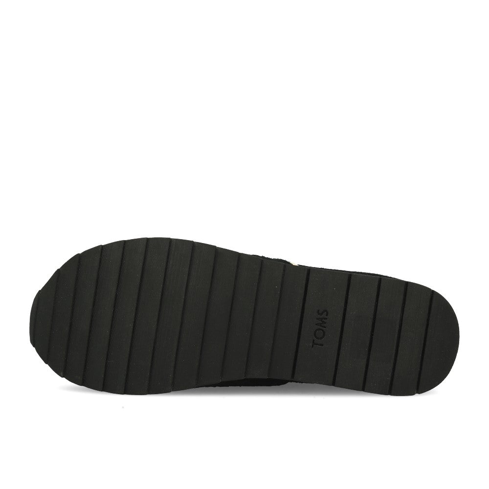 TOMS Wmns Rio Black Suede Water Resistant