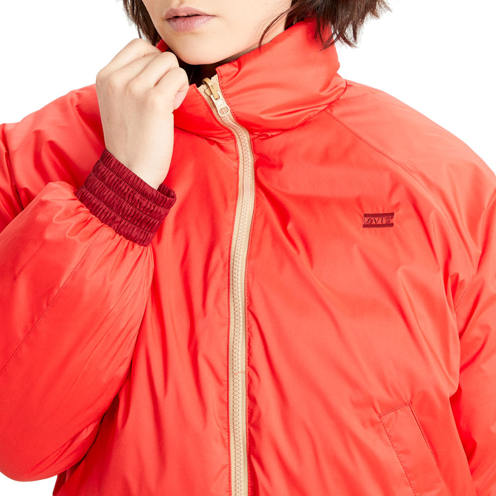 Levi's Lydia Reversible Puffer Jacket Poppy Red