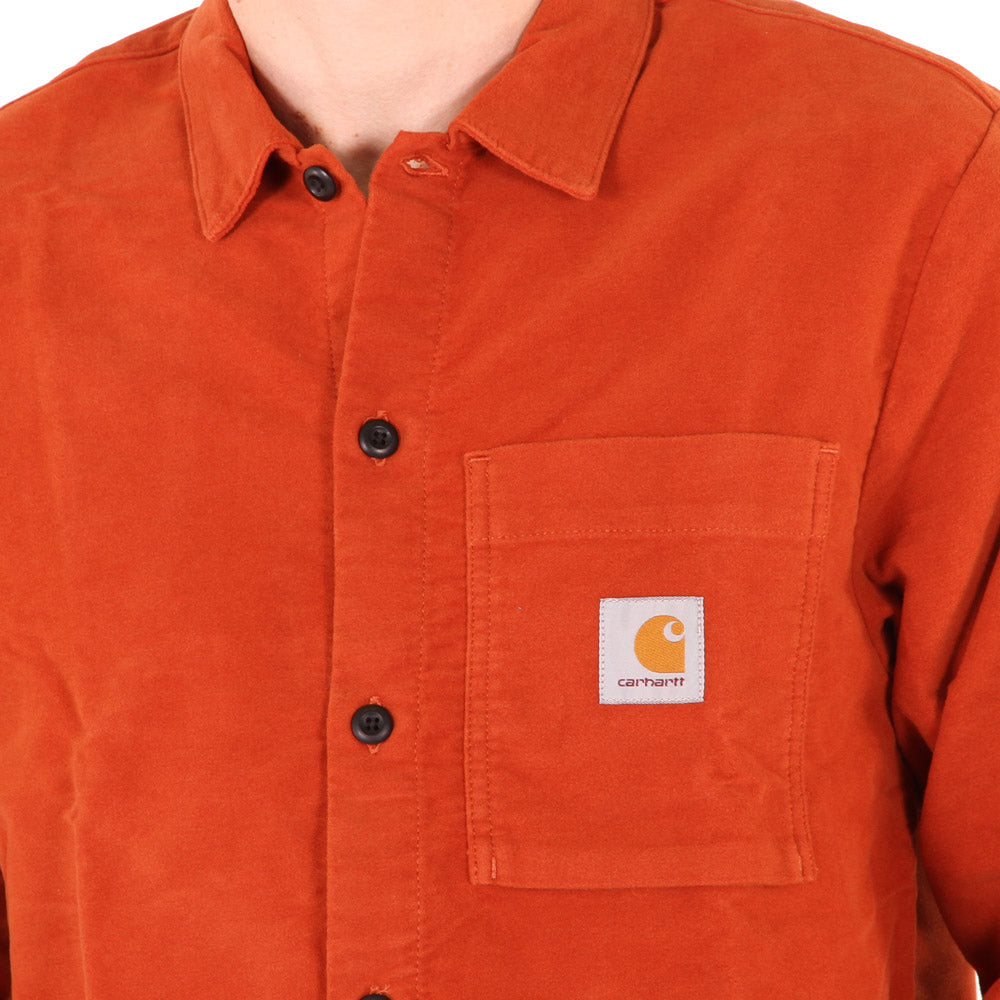 Carhartt WIP L/S Holston Shirt Cinnamon Rinsed