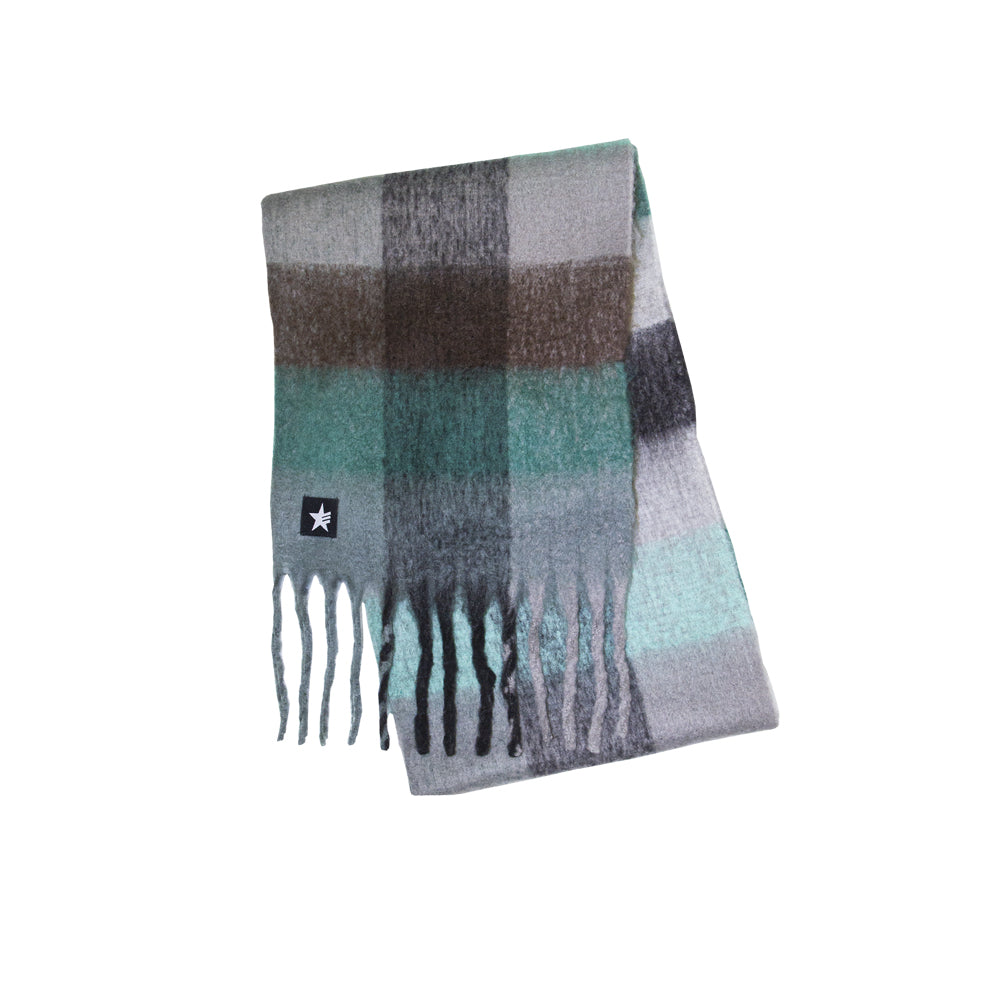 Esperando Lidja Scarf Turquoise Plaid