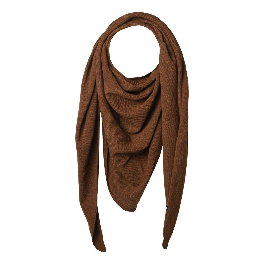 Esperando Zoe Triangle Scarf Dark Brown