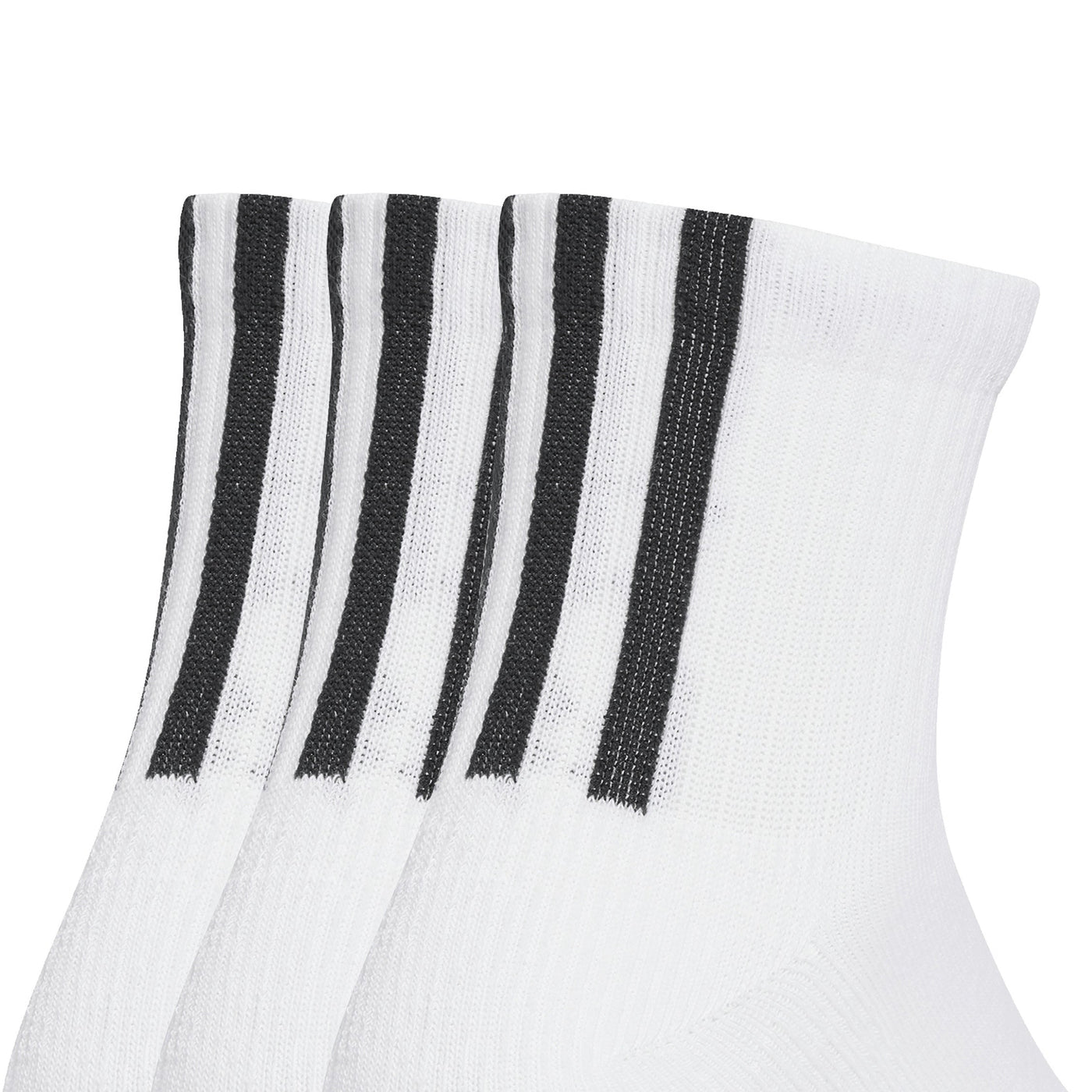 Adidas Quarter 3 Back Stripes Socks 3 Pairs