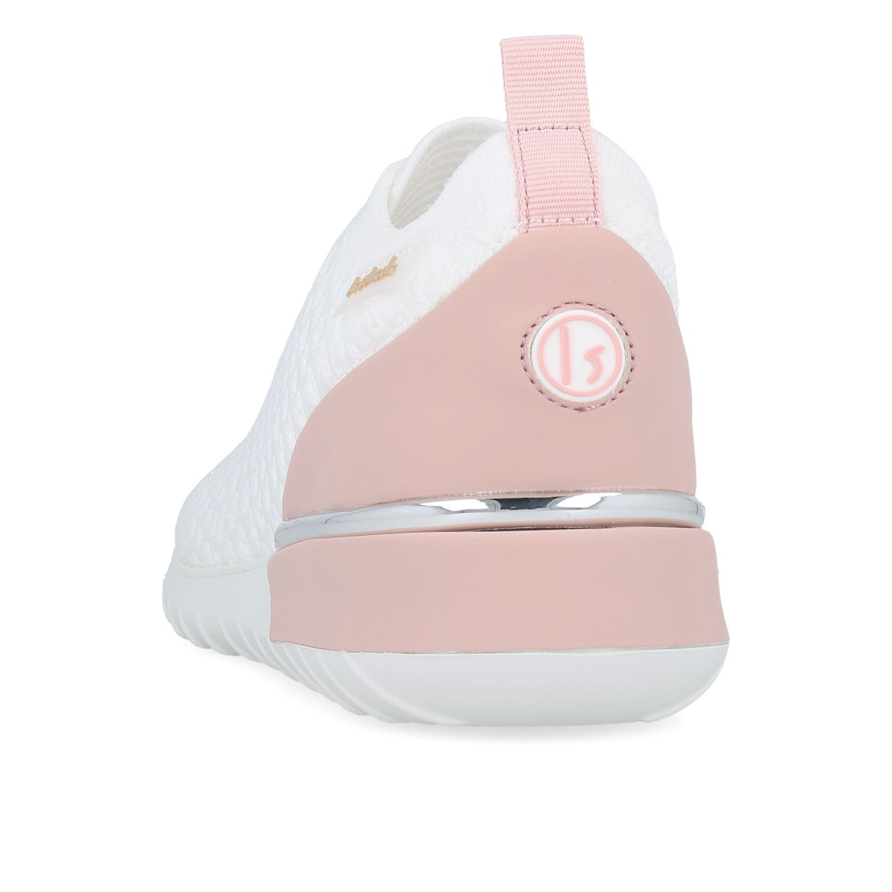 La Strada 2101381 Sneaker Damen White Knitted Pink Heelcap