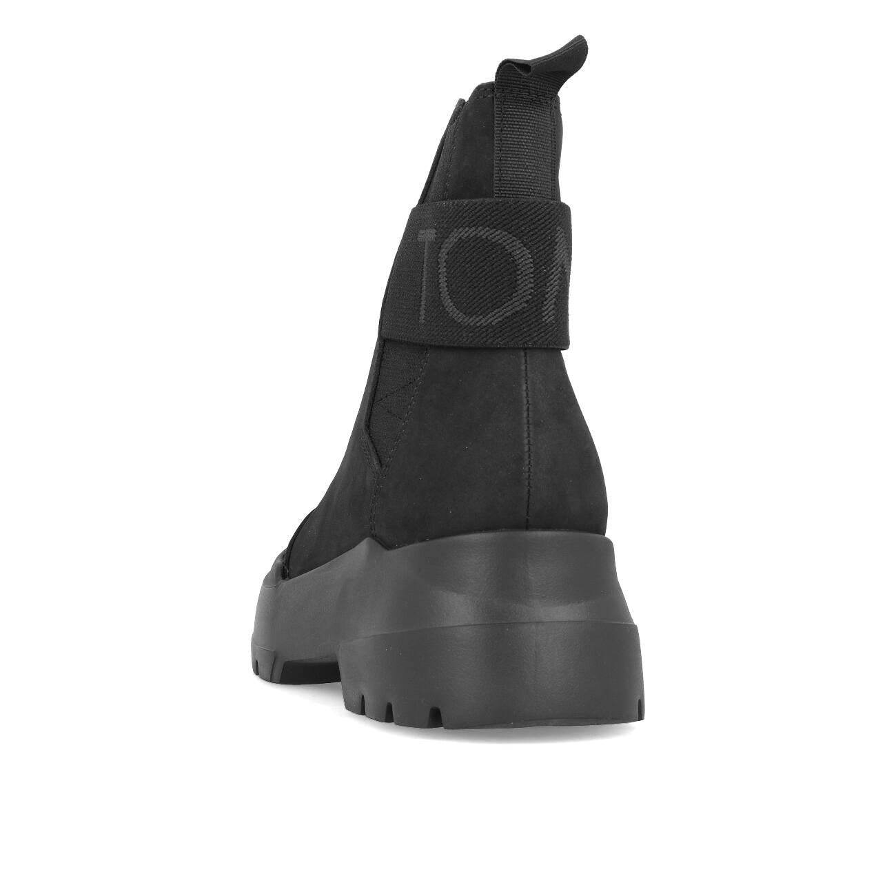 Toms Womens Alpargata Combat Chelsea Boots Damen Black Leather