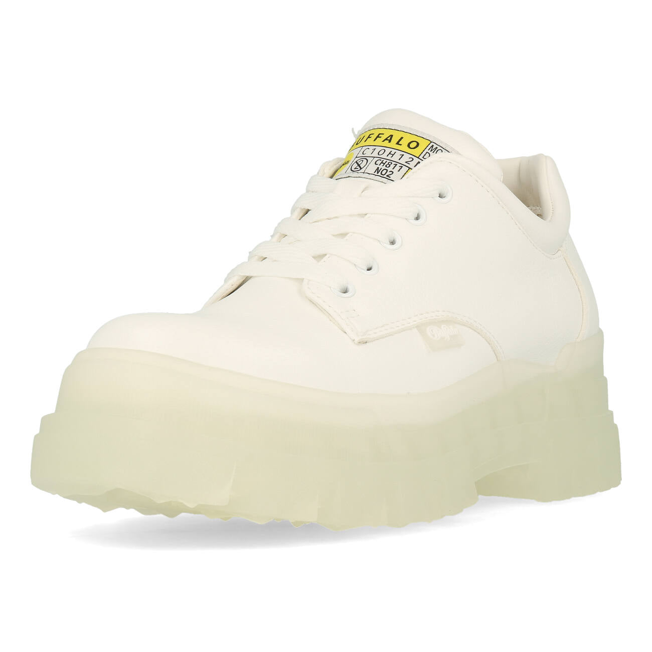 Buffalo Aspha CLS Shoe Flat Damen Imi Nappa White