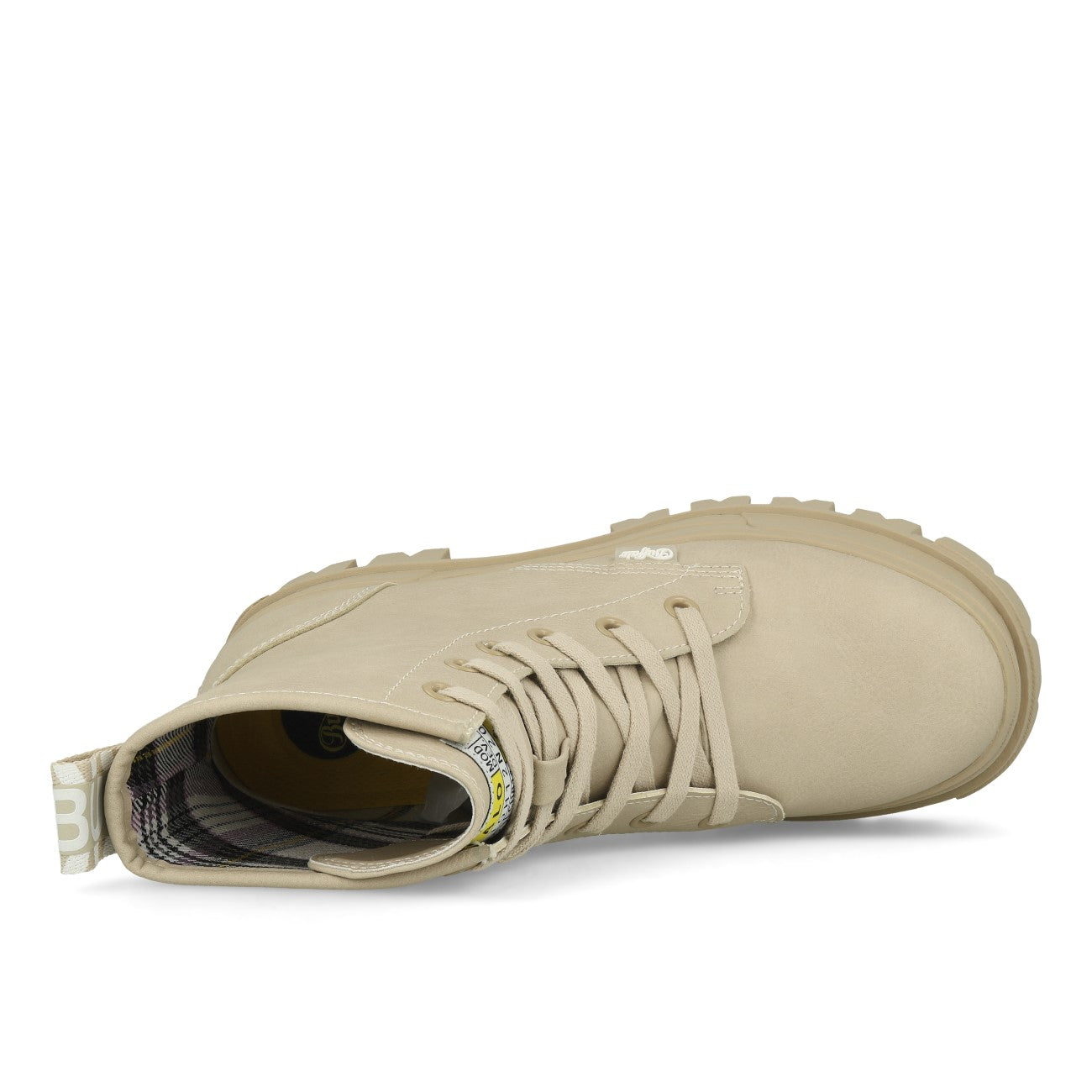 Buffalo Aspha Rld Bootie Flat Damen Imi Nubuck Cream