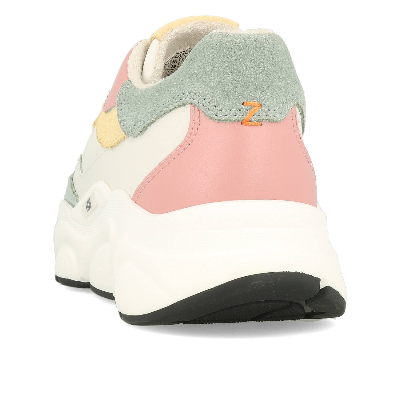 HUB Rock L68 Leather Suede Damen Off White Mineral Pink Off White Black