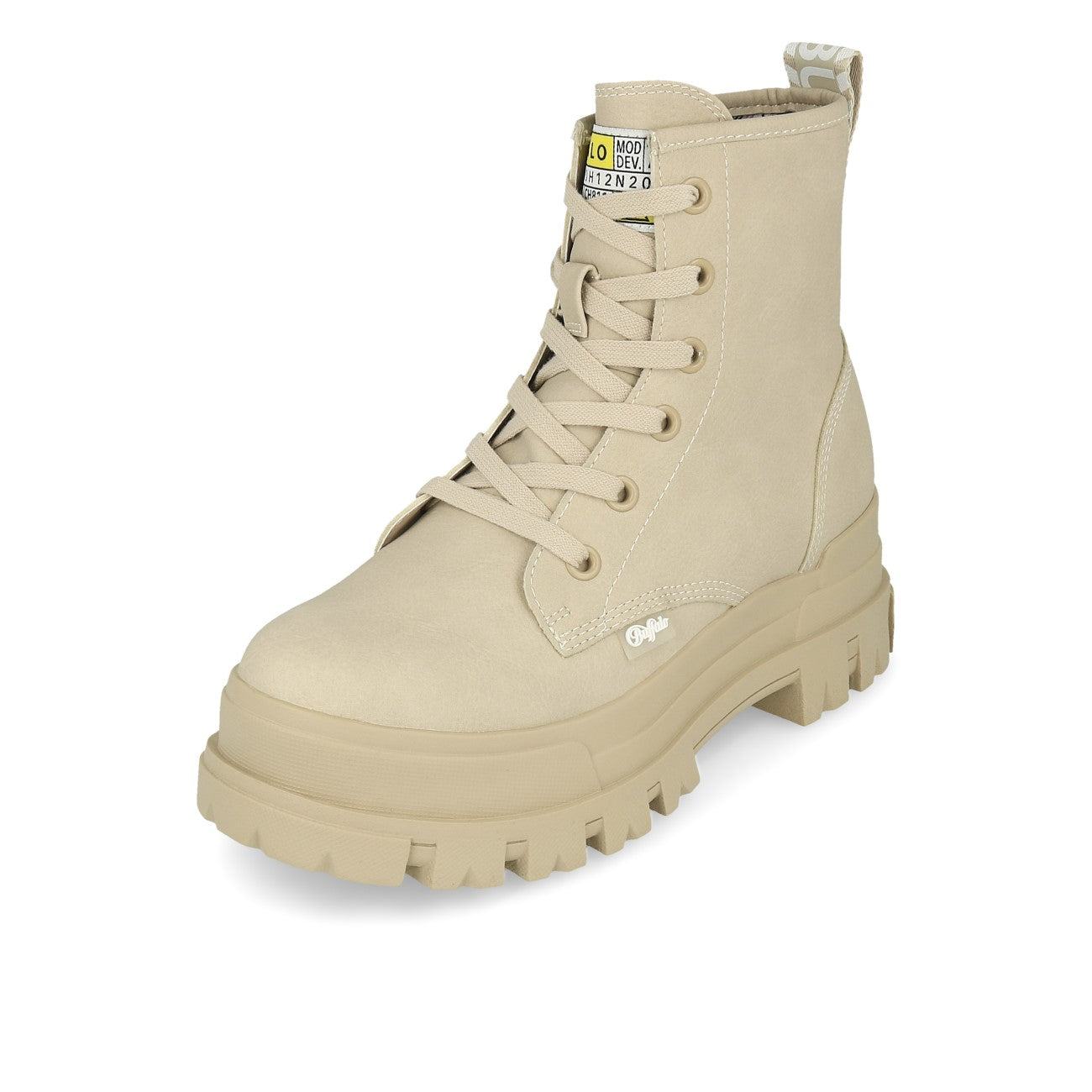 Buffalo Aspha Rld Bootie Flat Damen Imi Nubuck Cream