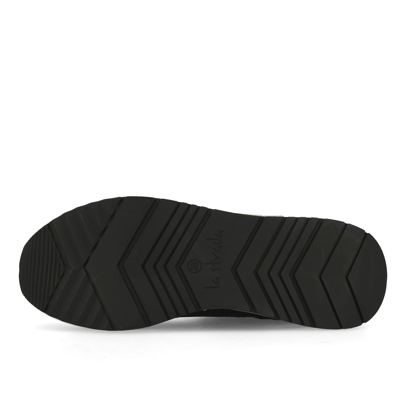 La Strada 2003169 Migh High Knitted Damen Sneaker Black Knitted Rubber