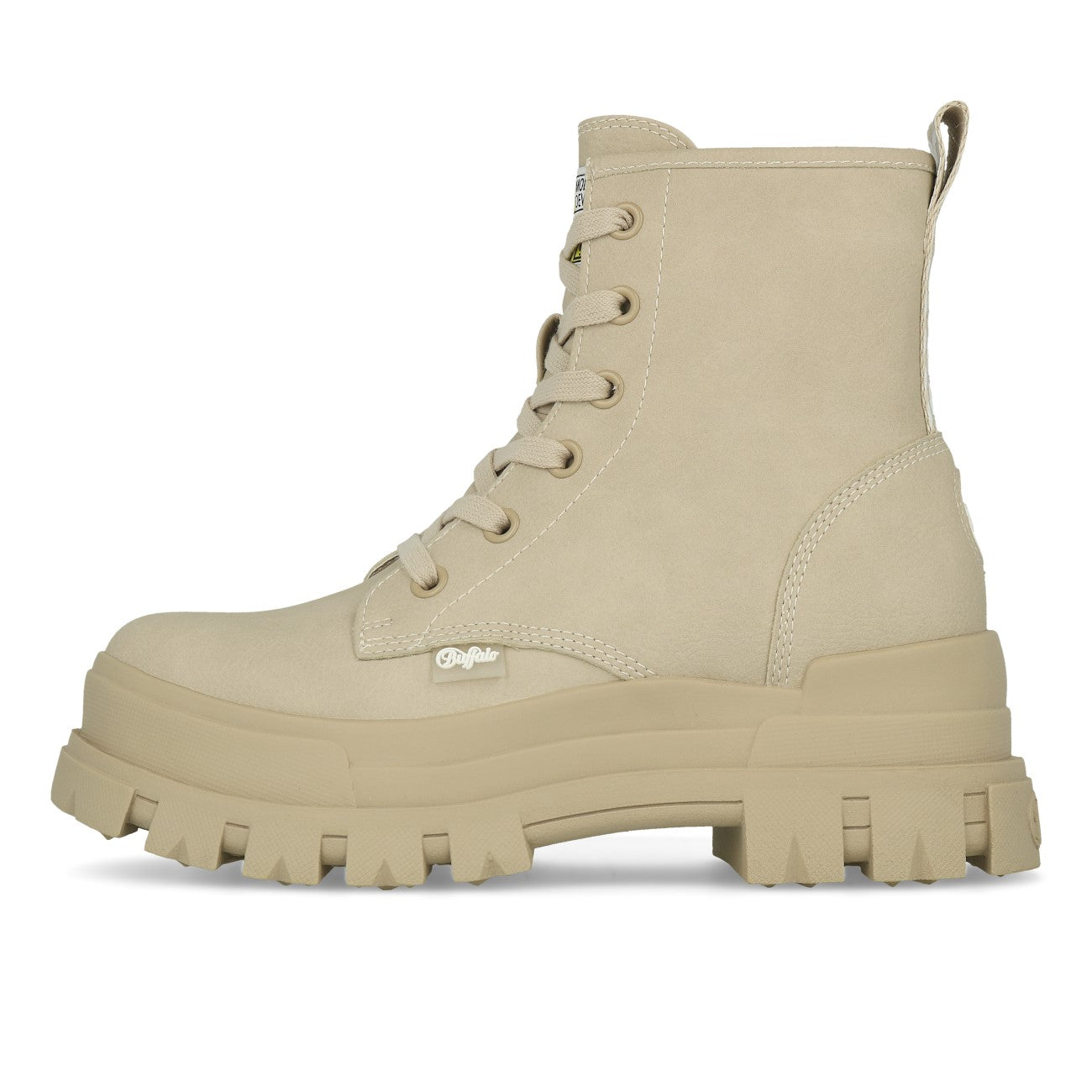 Buffalo Aspha Rld Bootie Flat Damen Imi Nubuck Cream