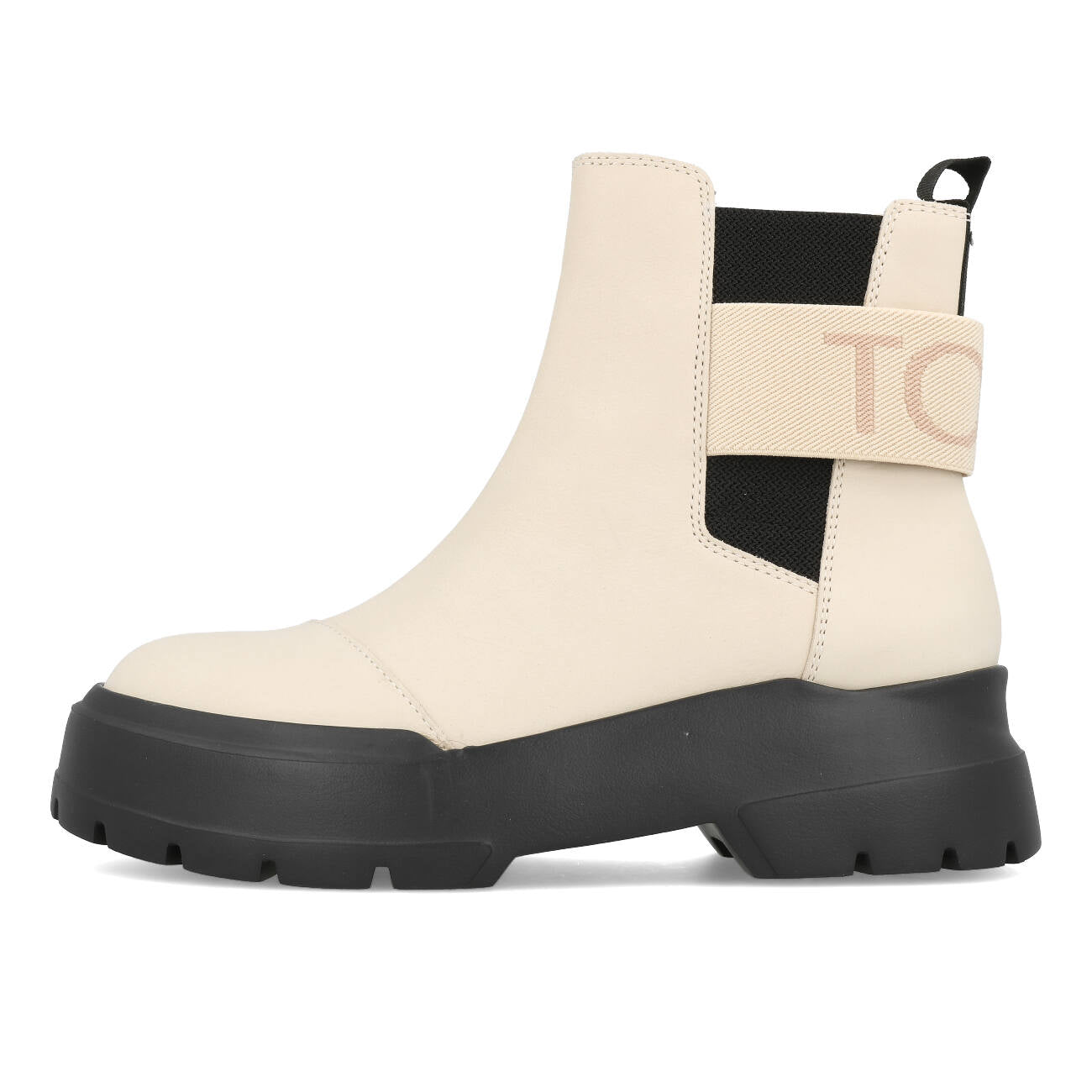 Toms Womens Alpargata Combat Chelsea Boots Damen Beige Leather