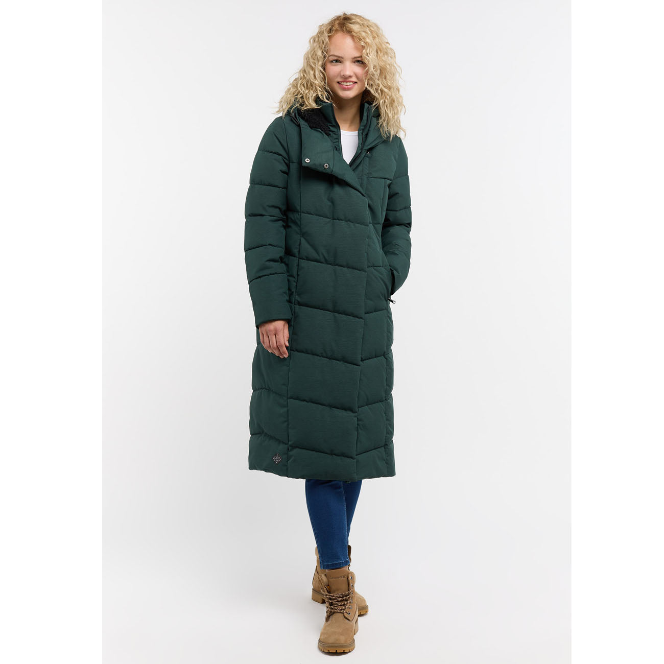 Ragwear Pavla Long Jacket Damen Dark Green