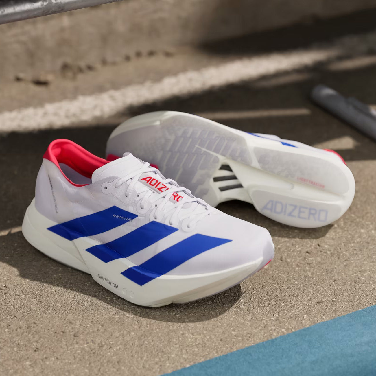 adidas Adizero Pro 4 M Herren Off White Royal Blue
