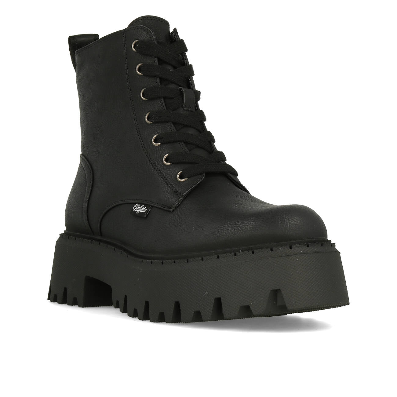 Buffalo Aspen Lace Up Warm Vegan Black