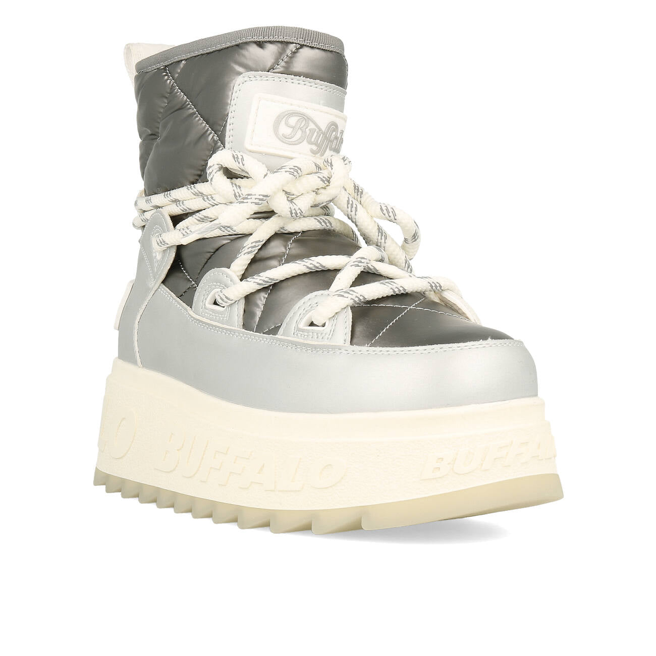 Buffalo Eliza Snow Boot Vegan Nappa Silver