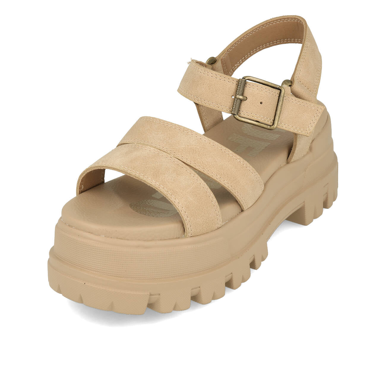 Buffalo Aspha TS Sandal Damen Vegan Nubuck Beige