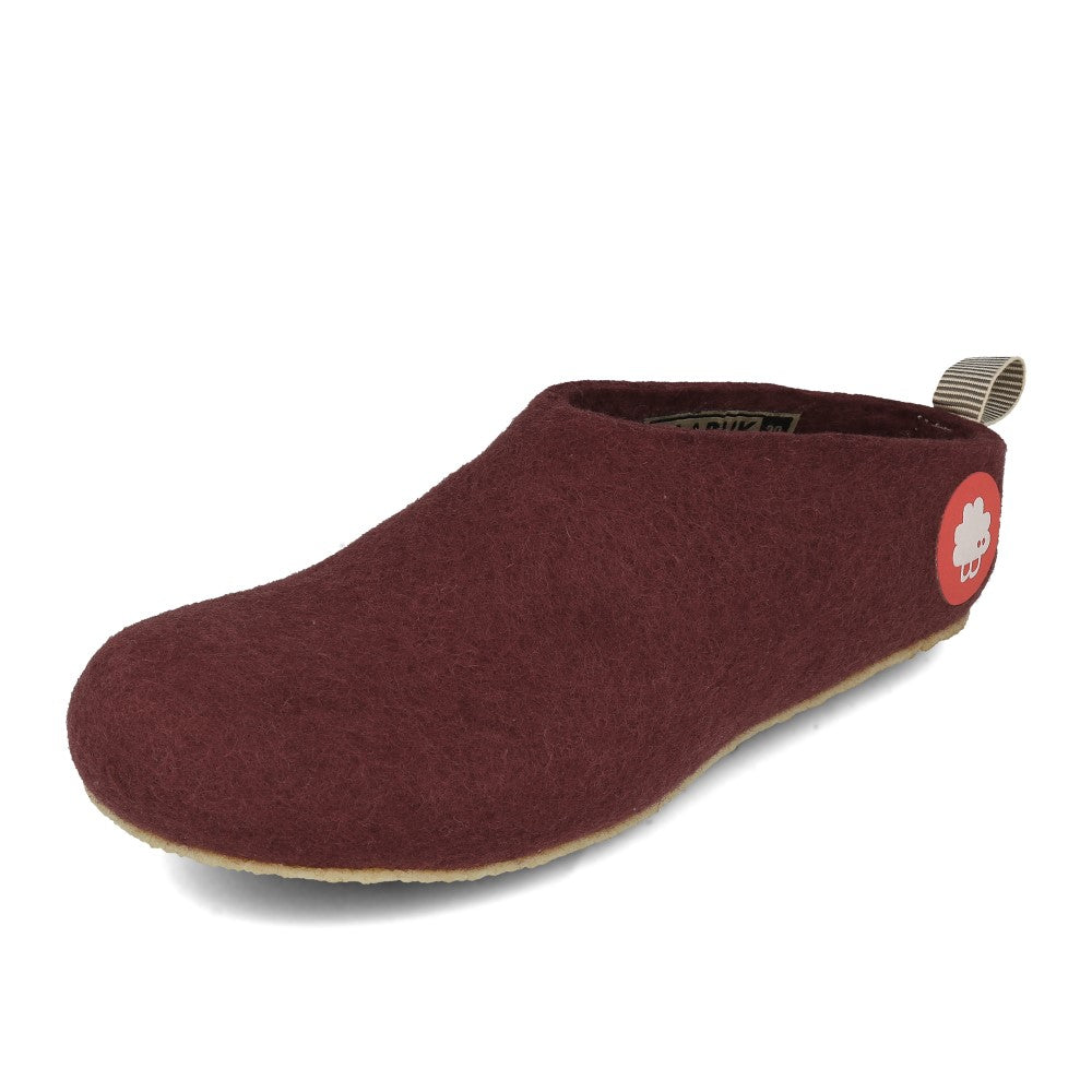 Baabuk Gus Filzpantoffel Slippers Bordeaux