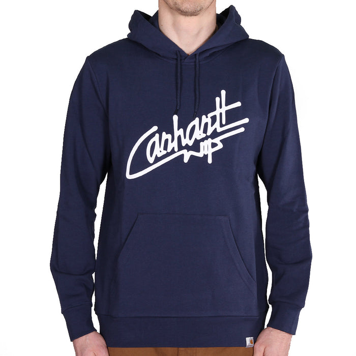 Carhartt WIP Hooded Locals Sweat Blue White