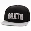 Brixton Hamilton Snapback Cap Black Light Heather Grey