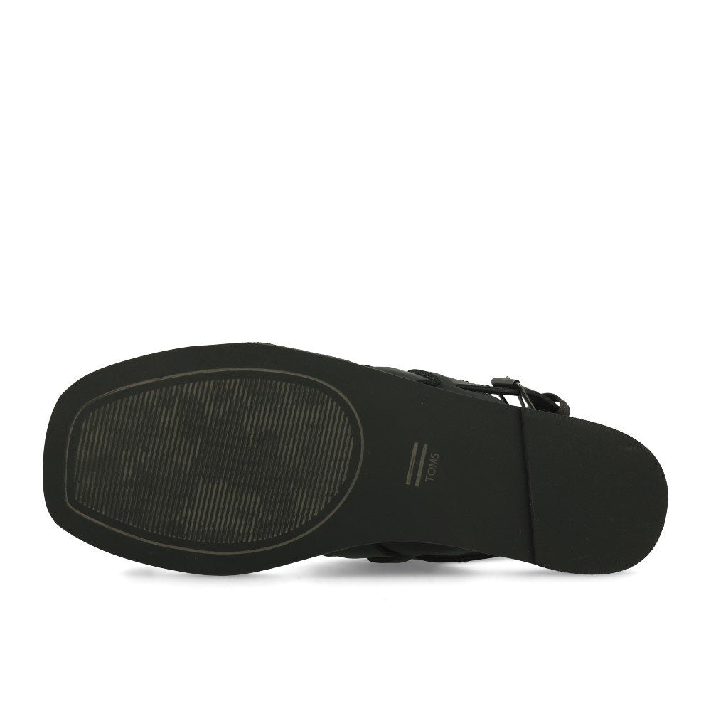 TOMS Freya Black Veg Tan Leather
