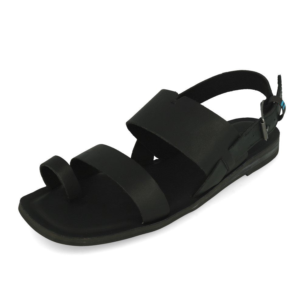 TOMS Freya Black Veg Tan Leather