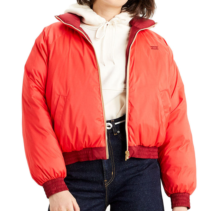 Levi's Lydia Reversible Puffer Jacket Poppy Red