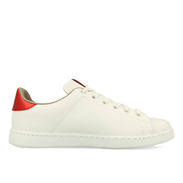 Victoria Tenis Piel Vegana Detalle Damen Sneaker Negro
