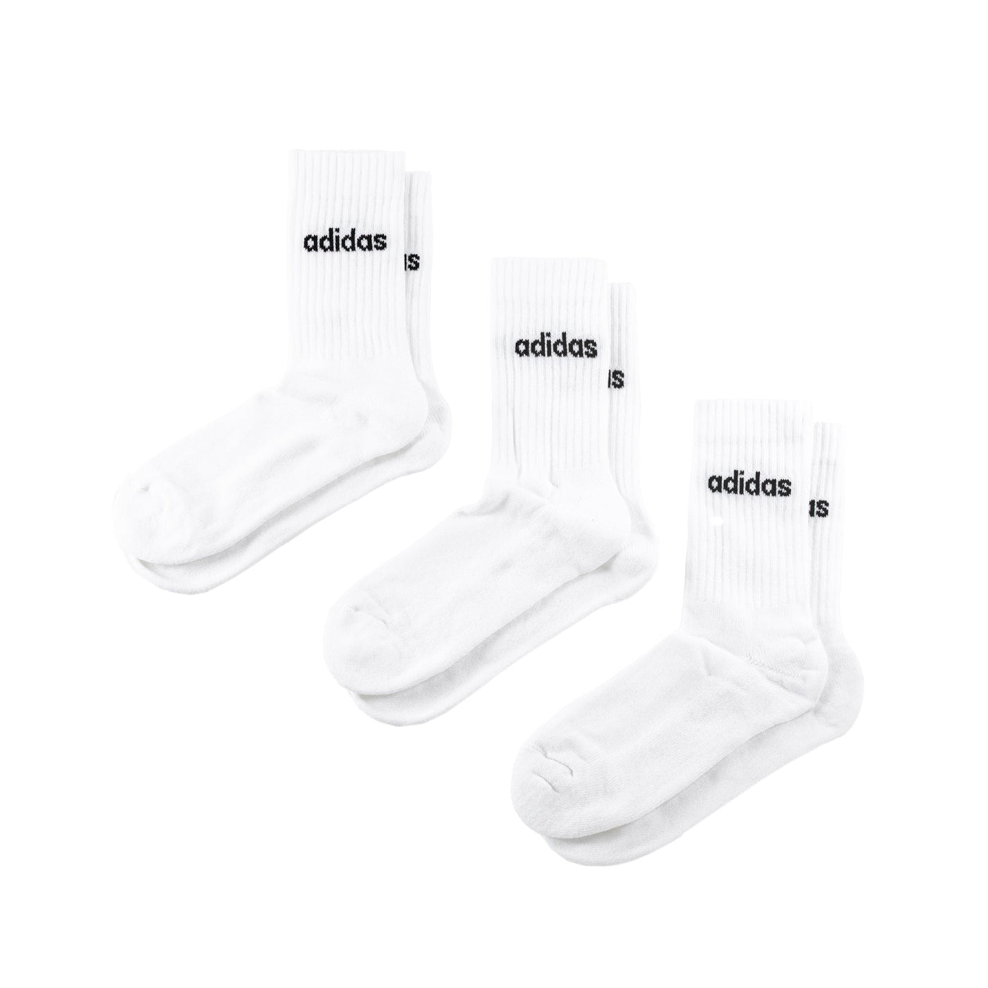 Adidas	Linear Crew Cushioned Socks 3 Pairs