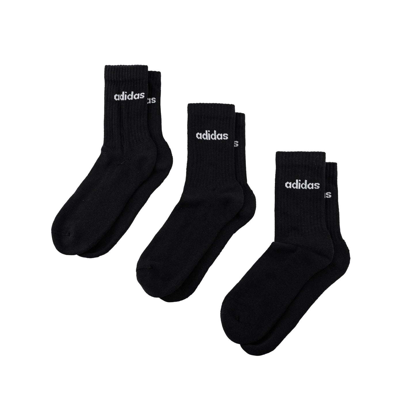 Adidas	Linear Crew Cushioned Socks 3 Pairs