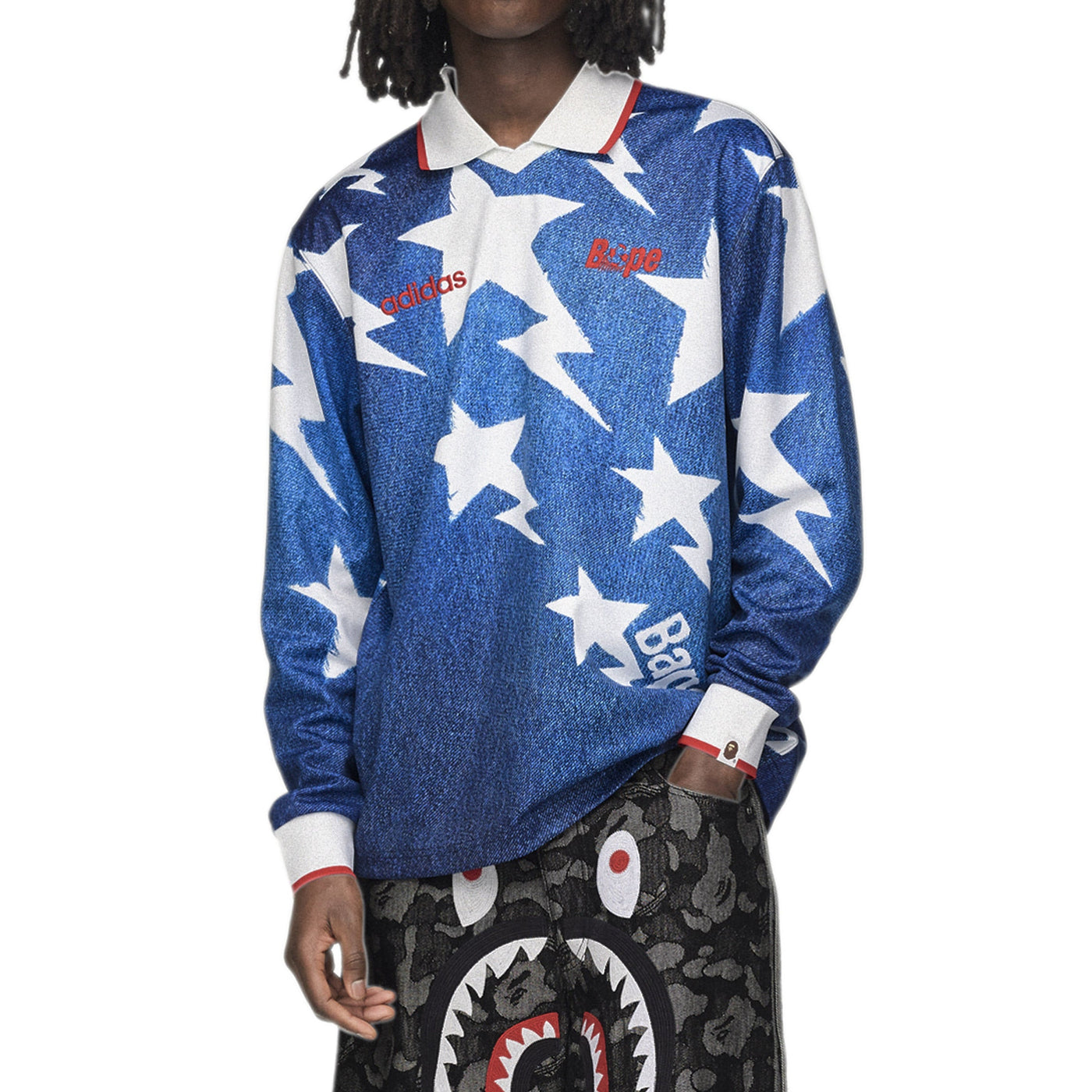 Adidas	x Bape Longsleeve Star Jersey