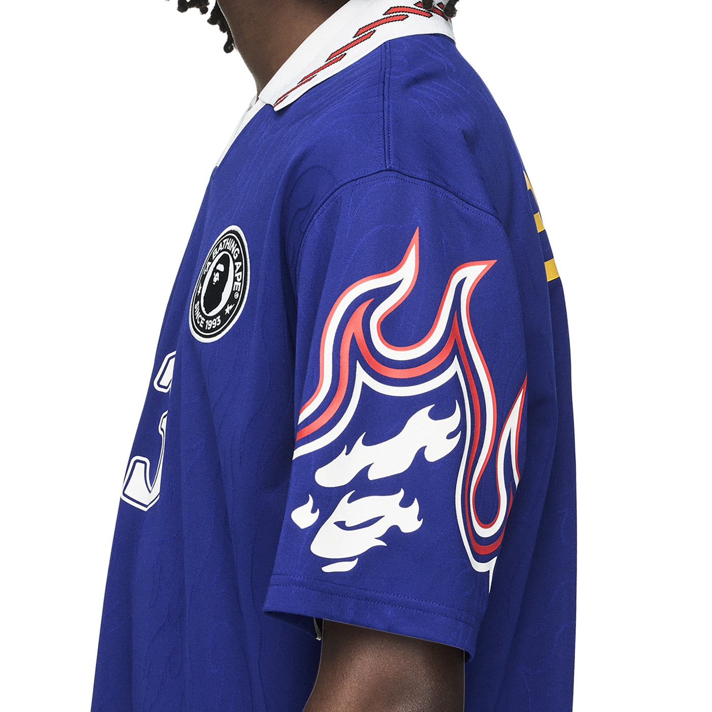 Adidas	x Bape Short Sleeve Flame Jersey