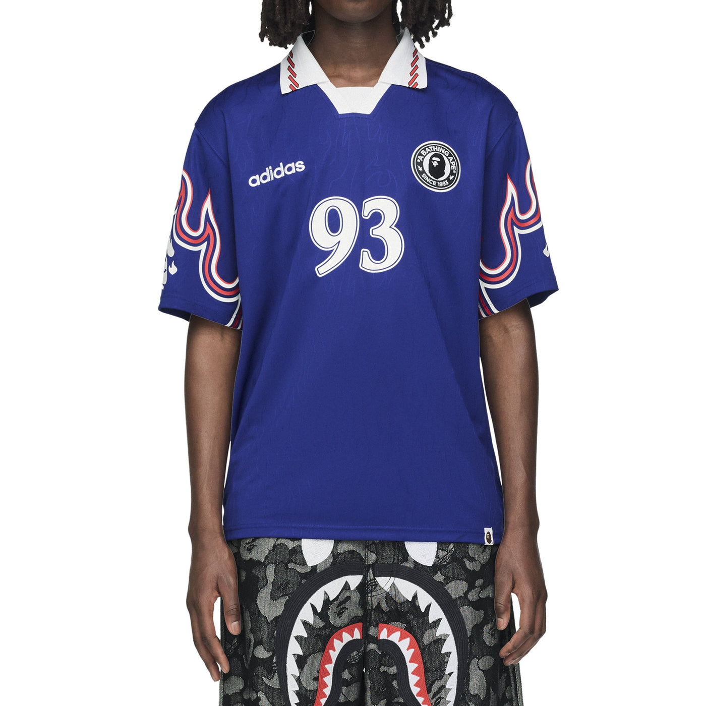 Adidas	x Bape Short Sleeve Flame Jersey