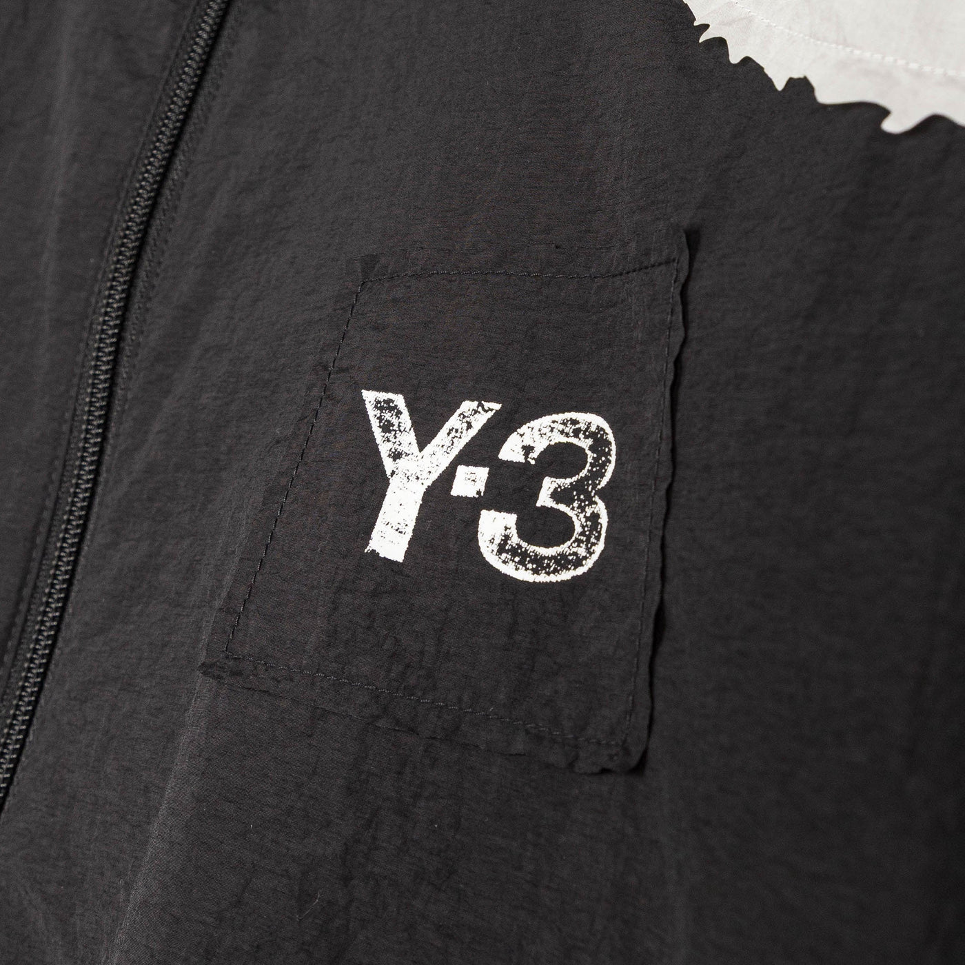 Adidas Y-3 Raw Edge 3 Stripes Nylon Shell Jacket