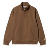 Carhartt WIP Chase Neck Zip Sweat Tamarind Gold