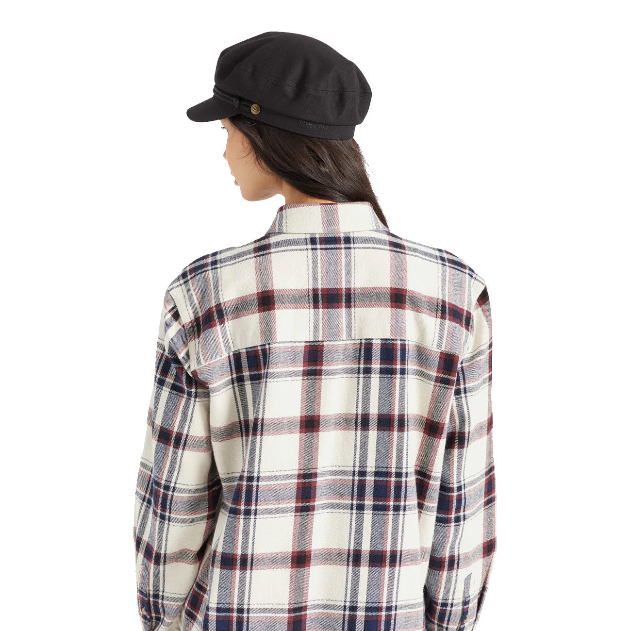 Brixton Fiddler Cap Black Herringbone