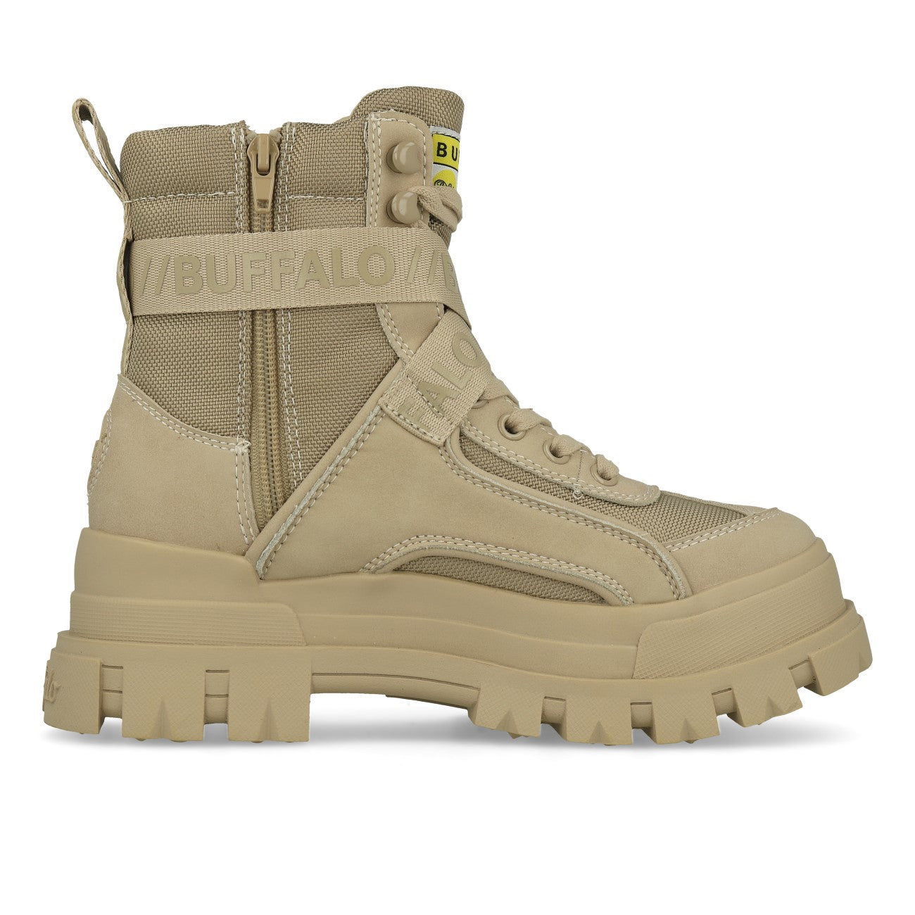 Buffalo Aspha Com1 Bootie Flat Damen Beige