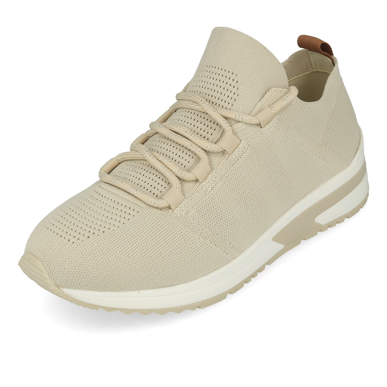 La Strada 2003148 Knitted Damen Sneaker Beige Knitted