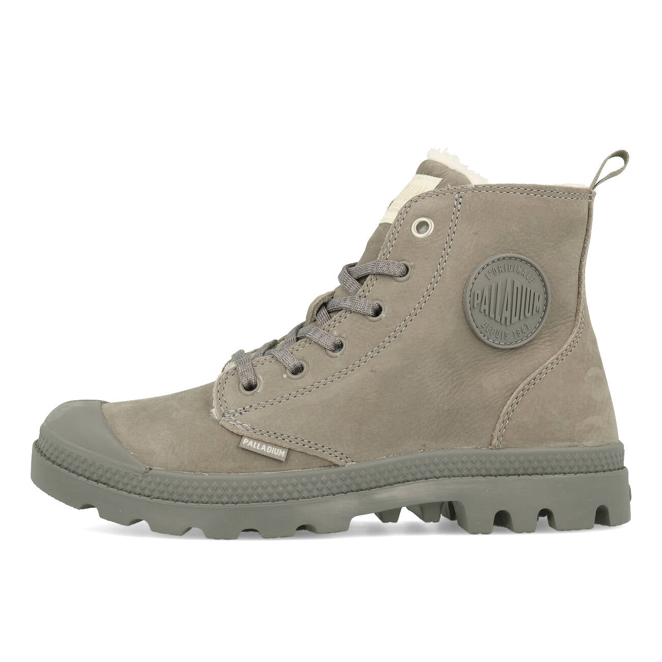 Palladium Pampa Hi Zip WL Damen Cloudburst Charcoal Gray