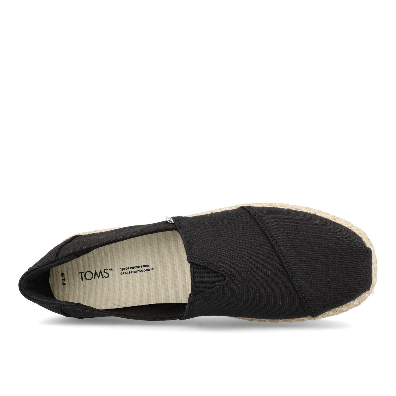 Toms Womens Alpargata Platform Rope High Damen Black Canvas Rainbow