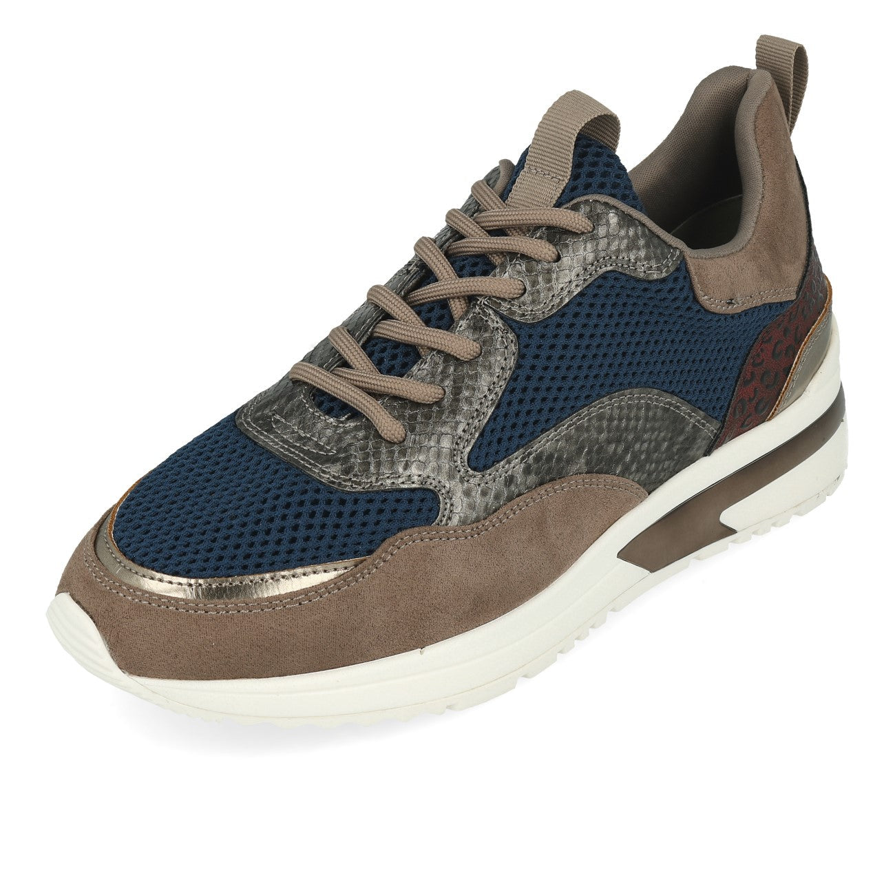 La Strada 2003018 Damen Sneaker Taupe Micro Multi