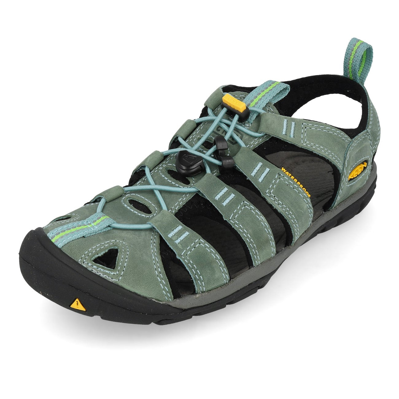 Keen Clearwater CNX Leather Damen Mineral Blue Yellow