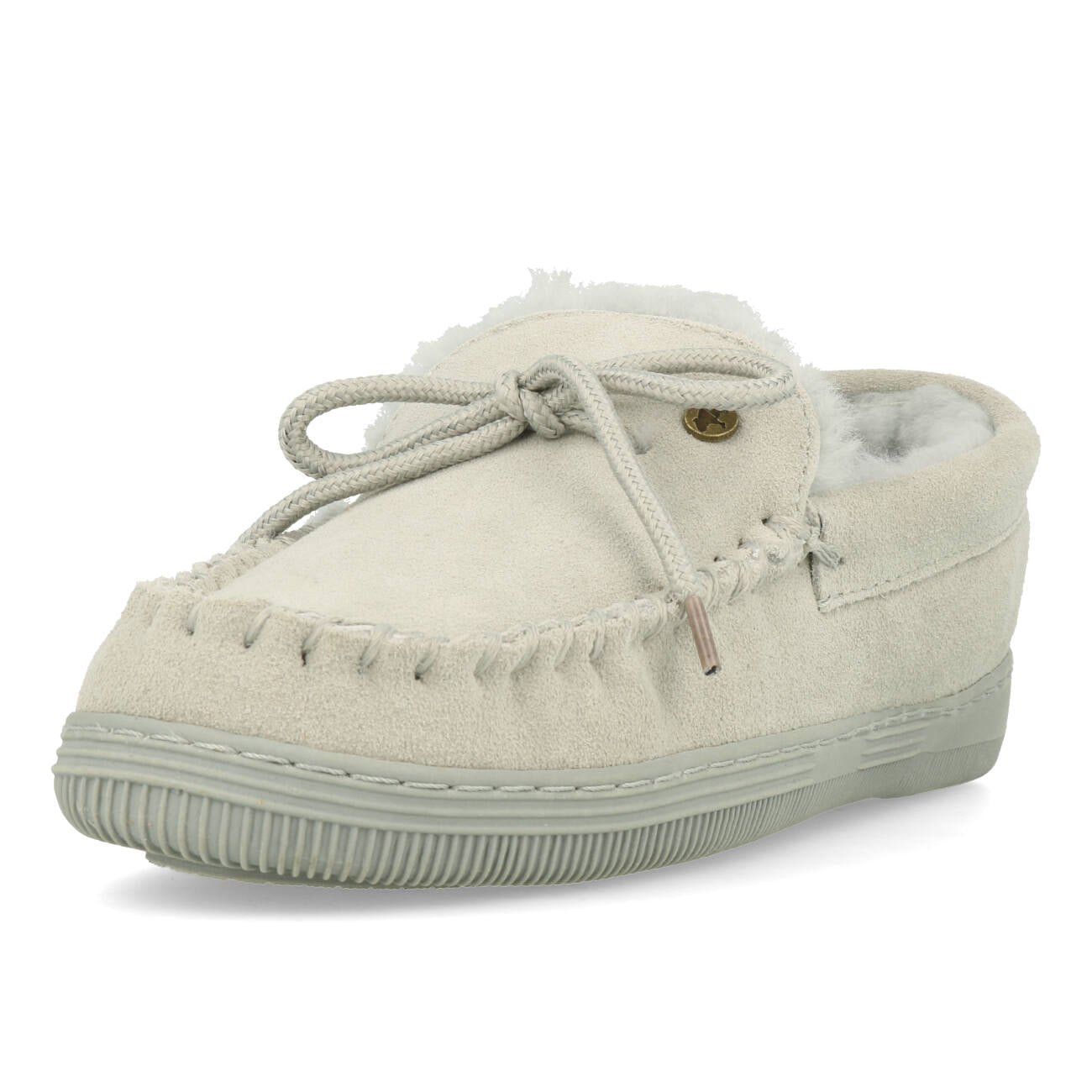 Warmbat Koala Women Suede Damen Slipper Ice Blue