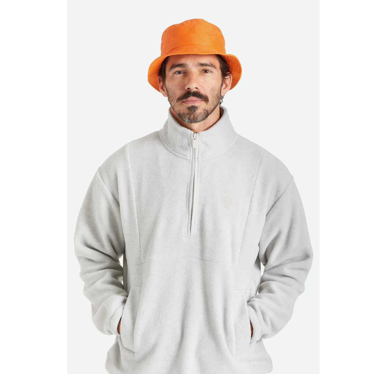 Brixton Abraham Reversible Bucket Hat Burnt Orange