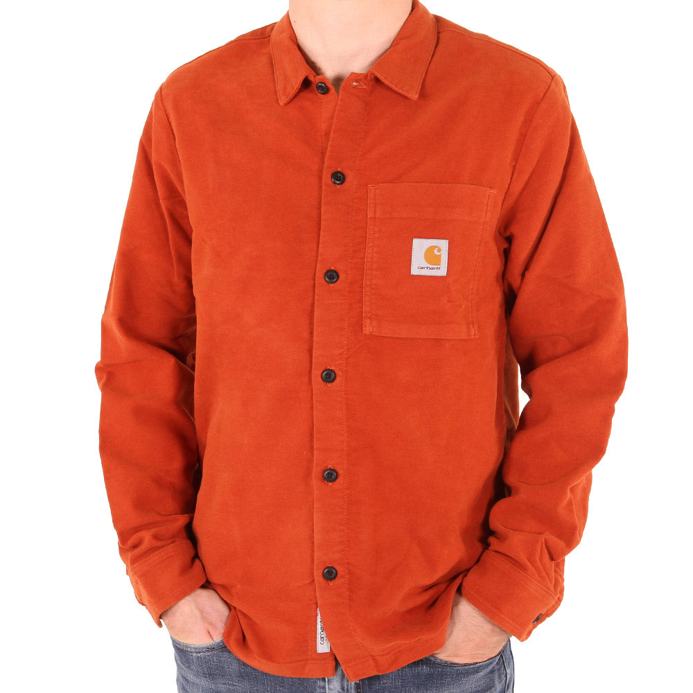 Carhartt WIP L/S Holston Shirt Cinnamon Rinsed