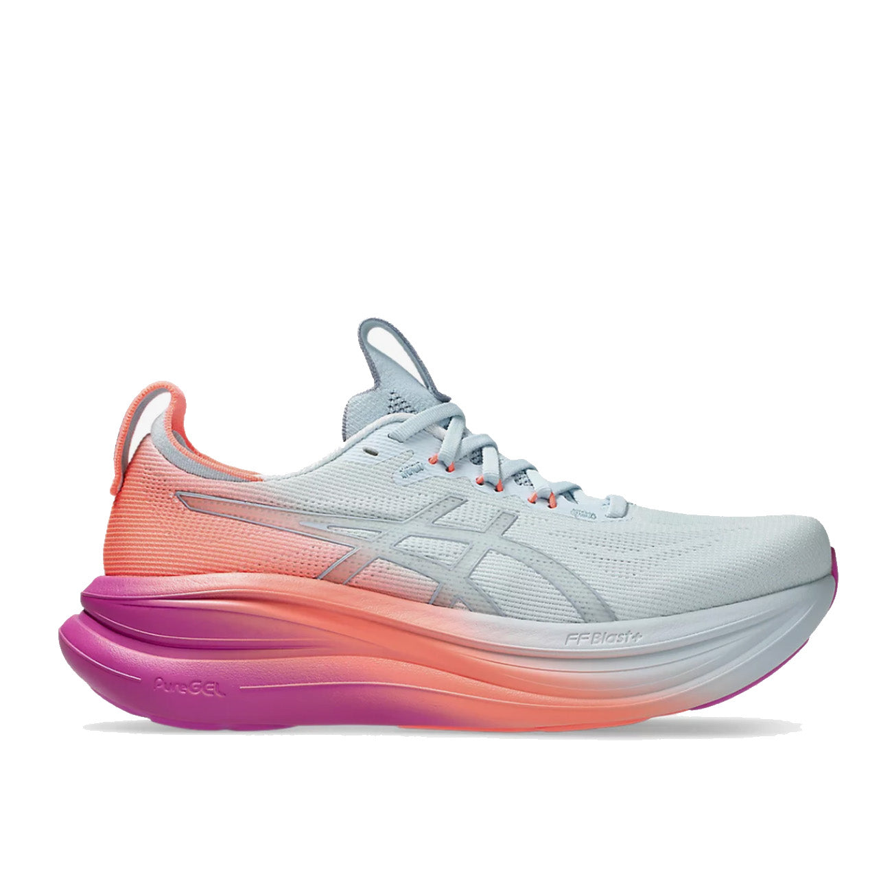 Asics Gel-Nimbus 28 Damen Sunny Sizzle Sky Digital Sakura
