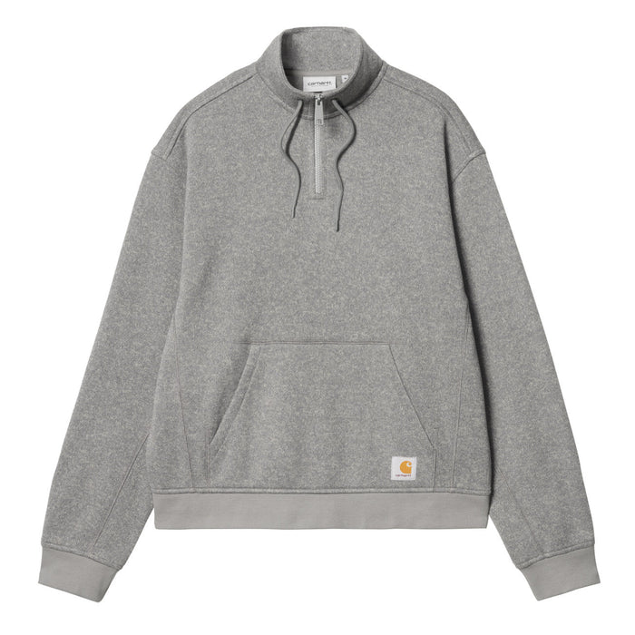 Carhartt WIP Luther Half Zip Sweat Herren Misty Grey Heather