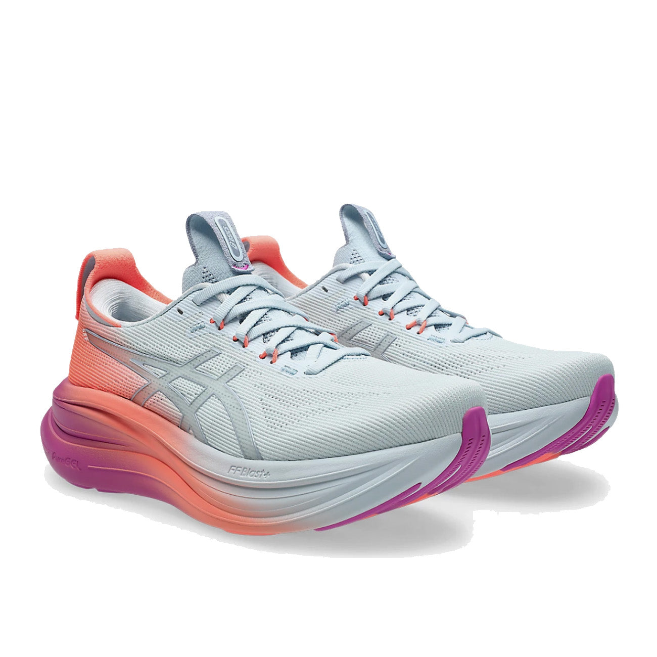 Asics Gel-Nimbus 28 Damen Sunny Sizzle Sky Digital Sakura