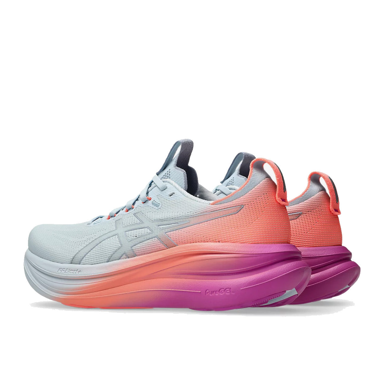 Asics Gel-Nimbus 28 Damen Sunny Sizzle Sky Digital Sakura